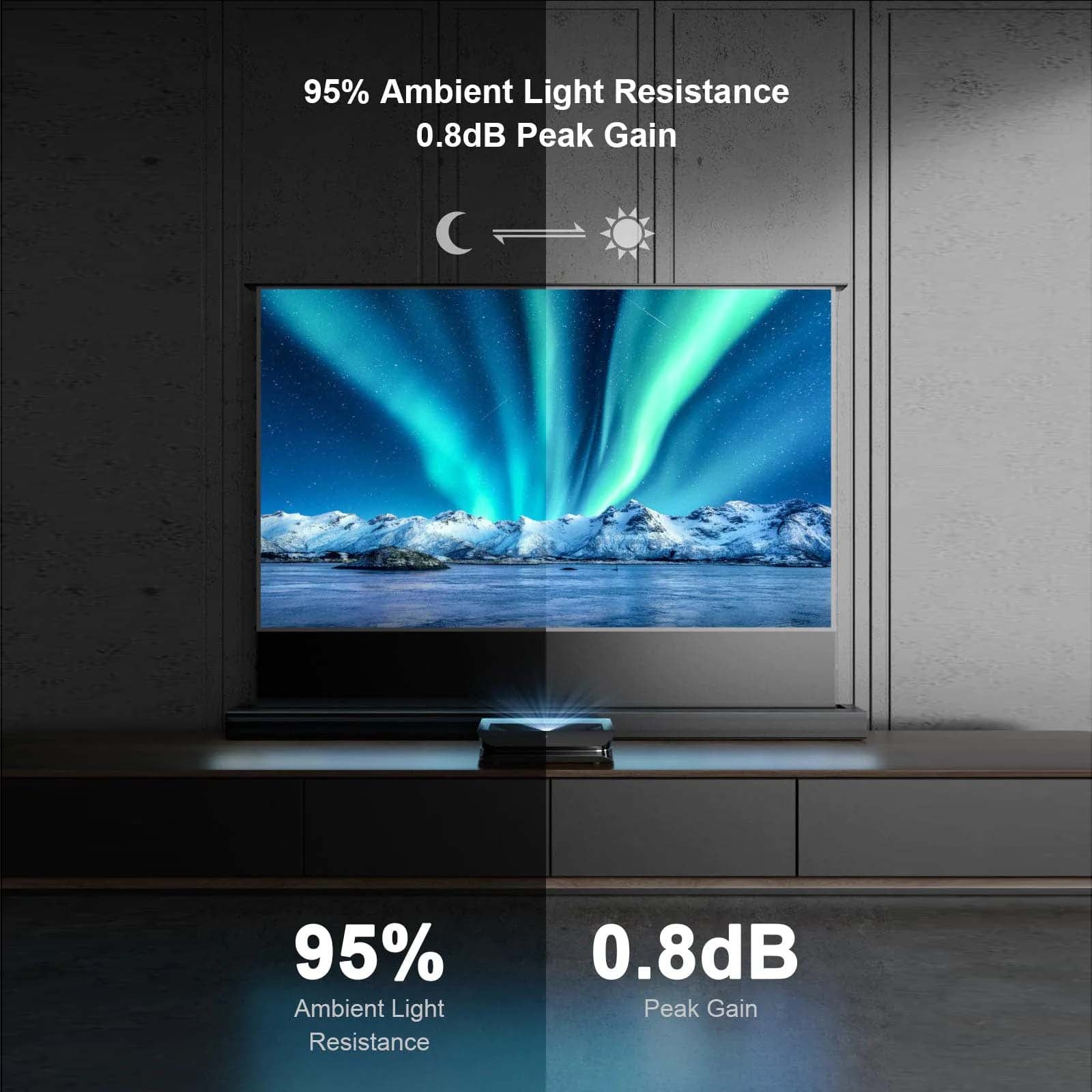 STARVIEW FLOOR RISING SCREEN BLACK CRYSTAL SERIES