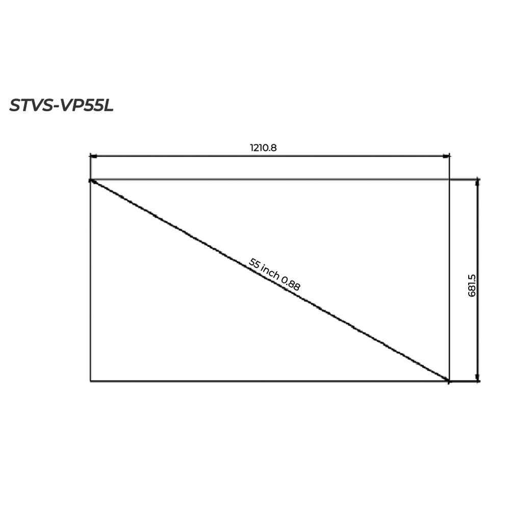 STARVIEW 55" 500 NITS FHD EVEN BEZEL 0.44MM VIDEO WALL STVS-VP55L