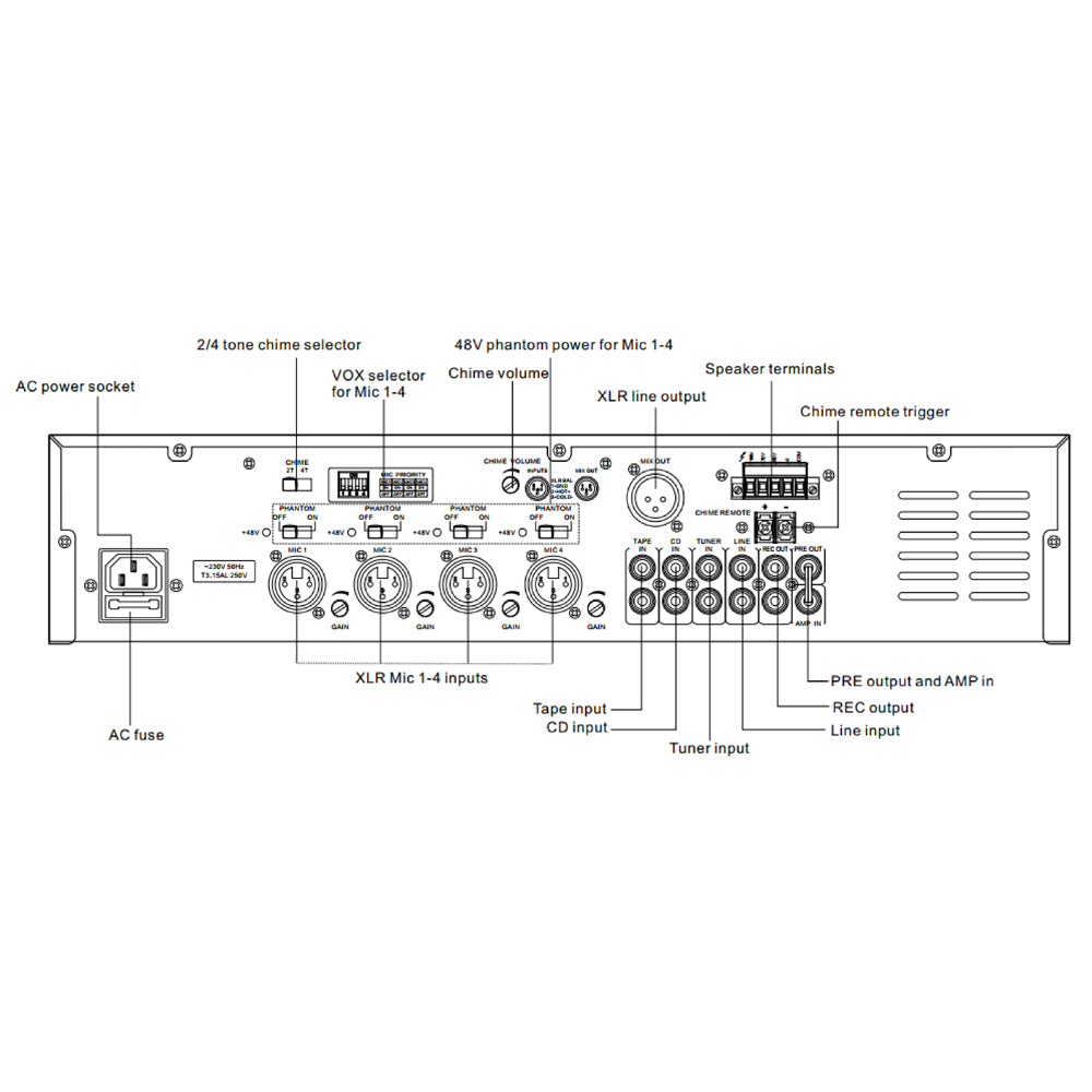 STARVIEW PAM-120-C MIXER AMPLIFIER